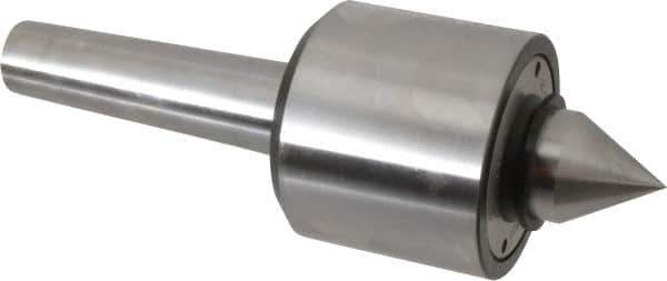 Riten - MT4 Taper Shank, 3-1/16" Head Diam 4,500 Lb Capacity Live Center - 4,000 Max RPM, 2-25/32" Head Length, 1-3/8" Point Diam, 1-13/16" Point Len, 2,100 Lb Max Workpc, Standard Point - Best Tool & Supply