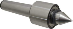 Riten - MT5 Taper Shank, 3-1/8" Head Diam 6,800 Lb Capacity Live Center - 4,000 Max RPM, 2-7/16" Head Length, 1-9/16" Point Diam, 2-3/8" Point Len, 2,900 Lb Max Workpc, Standard Point - Best Tool & Supply