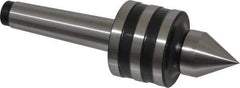 Interstate - MT2 Taper Shank, 1-39/64" Head Diam 756 Lb Capacity Live Center - 1-1/4" Head Length, 15/16" Point Diam, 1-11/32" Point Len, 260 Lb Max Workpc, 5-21/64" OAL, Standard Point - Best Tool & Supply