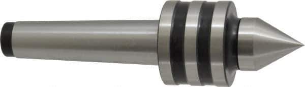 Interstate - MT3 Taper Shank, 1-47/64" Head Diam 858 Lb Capacity Live Center - 1-11/32" Head Length, 1-1/16" Point Diam, 1.4531" Point Len, 650 Lb Max Workpc, 6-1/4" OAL, Standard Point - Best Tool & Supply