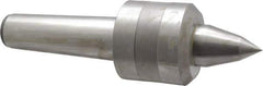 Value Collection - MT5 Taper Shank, 3.1" Head Diam Live Center - 2-3/4" Head Length, 1.575" Point Diam, 2-1/2" Point Len, 1,763 Lb Max Workpc, 10.6" OAL, Long Point - Best Tool & Supply