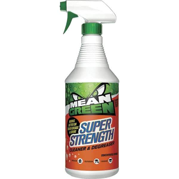 Mean Green - 32 oz Spray Bottle Cleaner/Degreaser - Liquid, Biodegradable, Low Odor - Best Tool & Supply