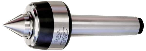 Royal Products - MT6 Taper Shank, 4" Head Diam 10,080 Lb Capacity Live Center - 3,500 Max RPM, 3.15" Head Length, 2" Point Diam, 2.31" Point Len, 4,080 Lb Max Workpc, 13-7/32" OAL, Standard Point - Best Tool & Supply