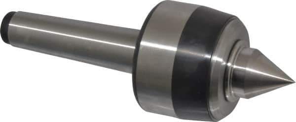 Royal Products - MT3 Taper Shank, 2.33" Head Diam 4,870 Lb Capacity Live Center - 5,000 Max RPM, 1-3/4" Head Length, 1" Point Diam, 1.22" Point Len, 970 Lb Max Workpc, 6-13/32" OAL, Standard Point - Best Tool & Supply