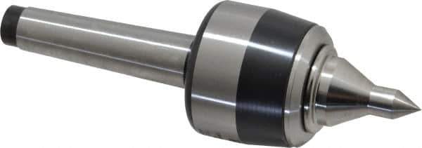 Royal Products - MT2 Taper Shank, 1-3/4" Head Diam 2,735 Lb Capacity Live Center - 6,000 Max RPM, 1.47" Head Length, 7/8" Point Diam, 1.35" Point Len, 375 Lb Max Workpc, 5-3/8" OAL, 3/8" Tip Diam, Long Point - Best Tool & Supply