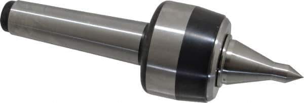 Royal Products - MT4 Taper Shank, 2.68" Head Diam 5,170 Lb Capacity Live Center - 4,500 Max RPM, 1.98" Head Length, 1-1/4" Point Diam, 2.18" Point Len, 1,120 Lb Max Workpc, 8-5/8" OAL, 1/2" Tip Diam, Long Point - Best Tool & Supply