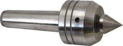 Royal Products - MT5 Taper Shank, 3-1/2" Head Diam 2,880 Lb Capacity Live Center - 3,500 Max RPM, 2.64" Head Length, 1-1/2" Point Diam, 1.79" Point Len, 1,070 Lb Max Workpc, 10-1/16" OAL, Changeable Standard Point - Best Tool & Supply