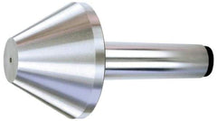 Royal Products - MT5 Taper Shank, 6.15" Head Diam 5,950 Lb Capacity Live Center - 3,500 Max RPM, 3-5/8" Head Length, 2-1/2" Point Diam, 3.6" Point Len, 1,450 Lb Max Workpc, 9-5/16" OAL, Bull Nose Point - Best Tool & Supply