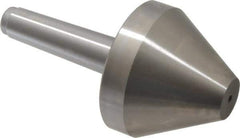 Royal Products - MT3 Taper Shank, 3.15" Head Diam 2,395 Lb Capacity Live Center - 5,000 Max RPM, 2-1/2" Head Length, 1" Point Diam, 2.52" Point Len, 615 Lb Max Workpc, 6-1/16" OAL, Bull Nose Point - Best Tool & Supply