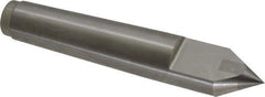 Royal Products - 0.938" Head Diam, Carbide-Tipped Steel Standard Point Half Dead Center - 3MT Morse Taper, 0.938" Point Diam, 5-1/4" OAL - Best Tool & Supply