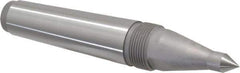 Royal Products - 1.231" Head Diam, Hardened Steel Long Point Solid Dead Center - 4MT Morse Taper, 1/2" Point Diam, 0.81" Point Length, 7-5/16" OAL - Best Tool & Supply