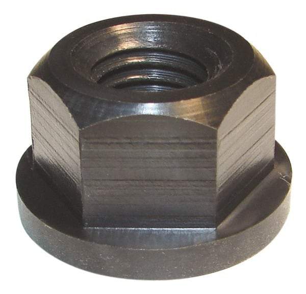 Morton Machine Works - 7/16-14, 1" Flange Diam, 9/16" High, 3/4" Across Flats, Flange Nut - Grade Nylatron GS Nylon, 5/32" Flange Height, TCMAI - Best Tool & Supply