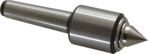 Royal Products - MT3 Taper Shank, 1-3/4" Head Diam 2,155 Lb Capacity Live Center - 6,000 Max RPM, 2.12" Head Length, 7/8" Point Diam, 1.07" Point Len, 885 Lb Max Workpc, 6-7/16" OAL, 3/8" Tip Diam, Standard Point - Best Tool & Supply