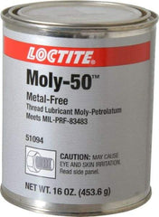 Loctite - 1 Lb Can General Purpose Anti-Seize Lubricant - Molybdenum Disulfide, -29 to 750°F, Gray, Water Resistant - Best Tool & Supply