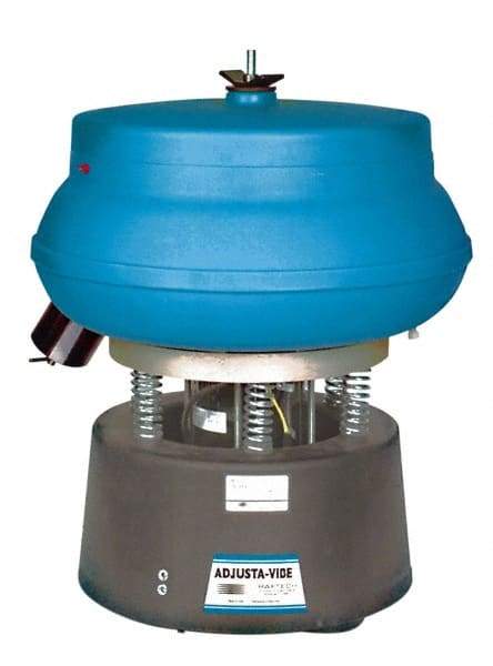 Raytech - 0.75 Cu Ft, 1/3 hp, Wet/Dry Operation Vibratory Tumbler - Adjustable Amplitude, Flow Through Drain - Best Tool & Supply