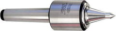 Royal Products - MT4 Taper Shank, 2.45" Head Diam 3,380 Lb Capacity Live Center - 5,000 Max RPM, 2.78" Head Length, 1-1/4" Point Diam, 2.35" Point Len, 2,240 Lb Max Workpc, 9-5/8" OAL, 1/2" Tip Diam, Long Point - Best Tool & Supply