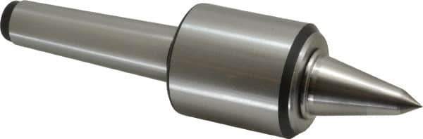 Royal Products - MT4 Taper Shank, 2.45" Head Diam 1,905 Lb Capacity Carbide Tipped Live Center - 12,000 Max RPM, 2.78" Head Length, 1-1/4" Point Diam, 2.35" Point Len, 525 Lb Max Workpc, 9-5/8" OAL, 1/2" Tip Diam, Long Point - Best Tool & Supply