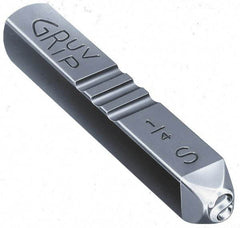 Made in USA - 3/8" Character Size, 8 Character, Heavy Duty Individual Steel Stamp - Steel, Individual - Best Tool & Supply