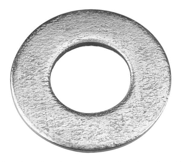 Value Collection - 5/16" Screw, Steel SAE Flat Washer - 11/32" ID x 11/16" OD, 1/16" Thick, Zinc-Plated Finish - Best Tool & Supply