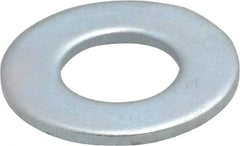 Value Collection - 3/8" Screw, Steel SAE Flat Washer - 13/32" ID x 13/16" OD, 1/16" Thick, Zinc-Plated Finish - Best Tool & Supply