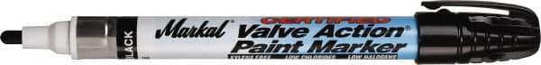 Markal - Black Paint Marker - Fiber Medium Tip, Alcohol Base Ink - Best Tool & Supply