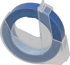 Dymo - 144" Long, Blue Embossing Tape - 3/8" Wide, 12' Long - Best Tool & Supply