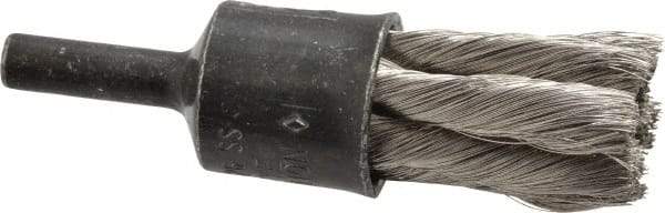 Osborn - 1/2" Brush Diam, Knotted, End Brush - 1/4" Diam Shank, 22,000 Max RPM - Best Tool & Supply