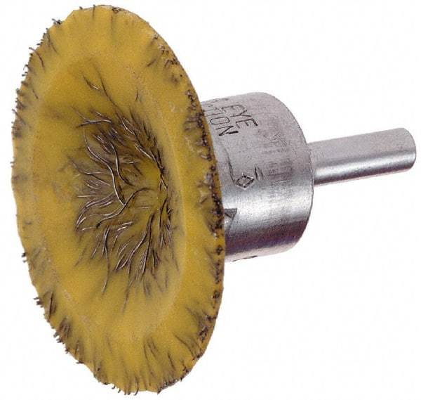 Osborn - 1-3/4" Brush Diam, Encapsulated, Flared End Brush - 1/4" Diam Shank, 25,000 Max RPM - Best Tool & Supply