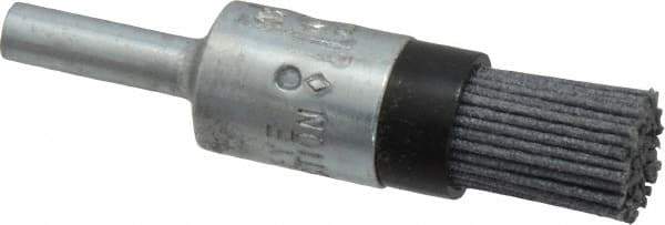 Osborn - 120 Grit, 1/2" Brush Diam, End Brush - Fine Grade, 1/4" Diam Shank, 9,000 Max RPM - Best Tool & Supply