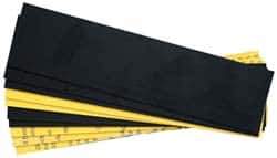 Gravotech - 10 Inch Long x 2 Inch High, Plastic Engraving Stock - Yellow and Black - Best Tool & Supply