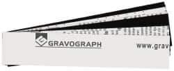 Gravotech - 10 Inch Long x 2 Inch High, Plastic Engraving Stock - White and Black - Best Tool & Supply