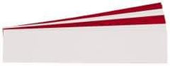 Gravotech - 10 Inch Long x 2 Inch High, Plastic Engraving Stock - Red and White - Best Tool & Supply