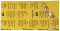 Gravotech - 24 Inch Long x 12 Inch High, Plastic Engraving Stock - Yellow and Black - Best Tool & Supply