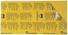 Gravotech - 24 Inch Long x 12 Inch High, Plastic Engraving Stock - Yellow and Black - Best Tool & Supply