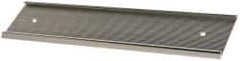 Gravotech - 10 Inch Long x 2 Inch High, Aluminum Wall Plate Holder - Silver - Best Tool & Supply