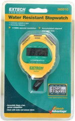 Extech - Stopwatch, Timer and Clock - Yellow - Best Tool & Supply