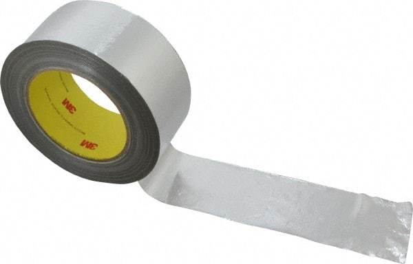 3M - 36 Yd Long x 2" Wide, Series 363, Silver Aluminum Tape - 7.3 mil Thick, 135 Lb/In Tensile Strength - Best Tool & Supply