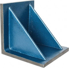 Interstate - 10" Wide x 10" Deep x 10" High Cast Iron Machined Angle Plate - Standard Plate, Flat Surface, Double Web, Single Plate - Best Tool & Supply