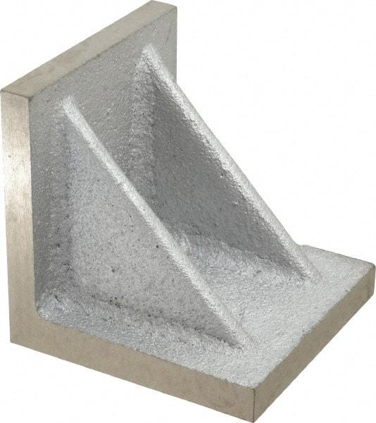 Interstate - 5" Wide x 5" Deep x 5" High Cast Iron Precision-Ground Angle Plate - Standard Plate, Flat Surface, Double Web, Single Plate - Best Tool & Supply