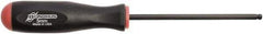 Bondhus - 5mm Hex Ball End Driver - 4.3" Blade Length, Rubber Grip Handle, 219mm OAL - Best Tool & Supply