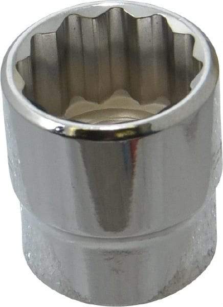 Blackhawk by Proto - 3/4", 3/8" Drive, Standard Hand Socket - 12 Points, 1-7/64" OAL, Chrome Finish - Best Tool & Supply