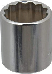 Blackhawk by Proto - 3/8" Drive, Standard Hand Socket - 12 Points, 1-7/64" OAL, Chrome Finish - Best Tool & Supply