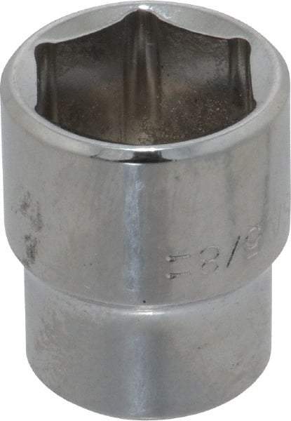 Blackhawk by Proto - 5/8", 3/8" Drive, Standard Hand Socket - 6 Points, 1" OAL, Chrome Finish - Best Tool & Supply