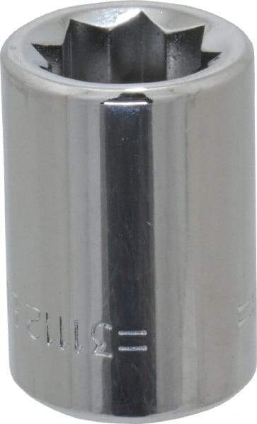 Blackhawk by Proto - 3/8", 3/8" Drive, Standard Hand Socket - 8 Points, 1" OAL, Chrome Finish - Best Tool & Supply