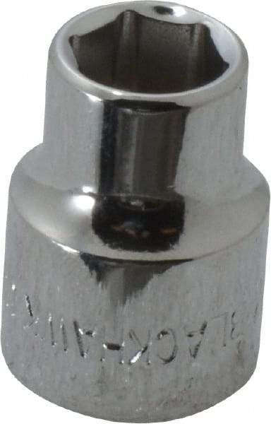 Blackhawk by Proto - 3/8" Drive, Standard Hand Socket - 6 Points, 57/64" OAL, Chrome Finish - Best Tool & Supply