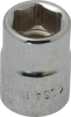 Blackhawk by Proto - 3/8" Drive, Standard Hand Socket - 6 Points, 57/64" OAL, Chrome Finish - Best Tool & Supply