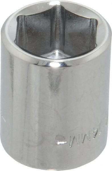 Blackhawk by Proto - 3/8" Drive, Standard Hand Socket - 6 Points, 1" OAL, Chrome Finish - Best Tool & Supply