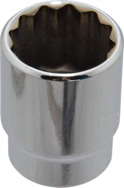 Blackhawk by Proto - 7/8", 1/2" Drive, Standard Hand Socket - 12 Points, 1-1/2" OAL, Chrome Finish - Best Tool & Supply