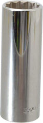 Blackhawk by Proto - 13/16", 1/2" Drive, Deep Hand Socket - 12 Points, 3-1/8" OAL, Chrome Finish - Best Tool & Supply