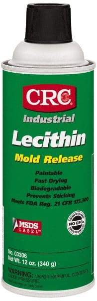 CRC - 16 Ounce Aerosol Can, Clear, General Purpose Mold Release - Food Grade, Lecithin Composition - Best Tool & Supply